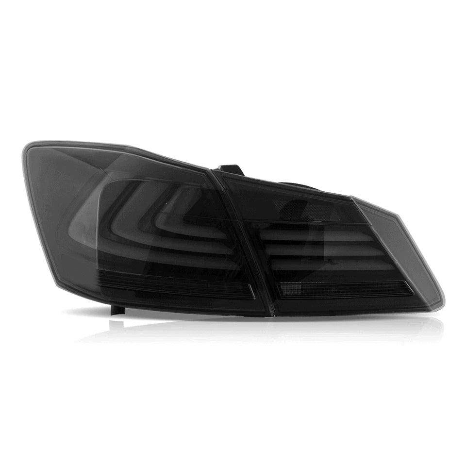 2xSmoke Full LED Tail Lights For 2013-2017 Honda Accord Sedan w/Sequential Turn