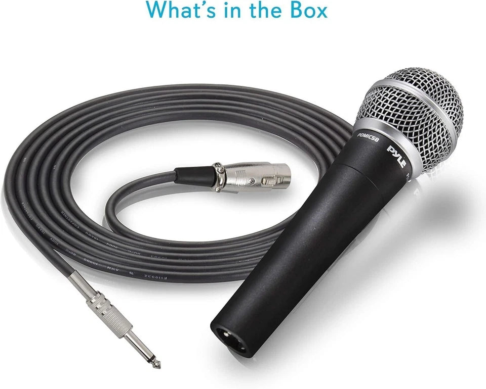 Professional Moving Coil Dynamic Handheld Microphone + 15' Cable PDMIC58