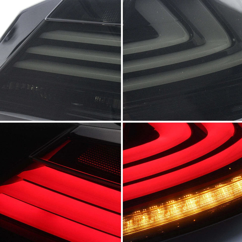 2xSmoke Full LED Tail Lights For 2013-2017 Honda Accord Sedan w/Sequential Turn