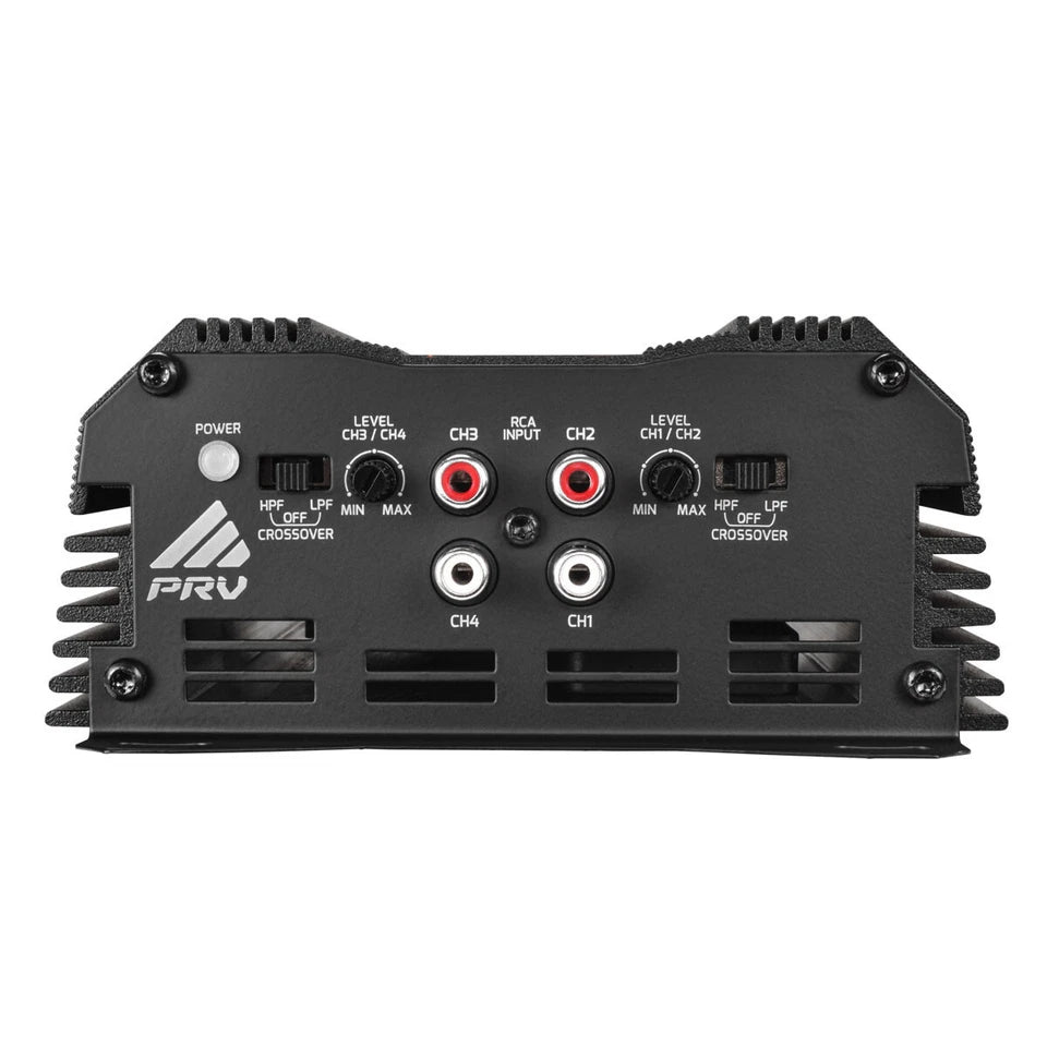 PRV MDX2000.4 2 Ohm Mini 4 Channel 4x 500 Watts Amp Compact Car Audio Amplifier