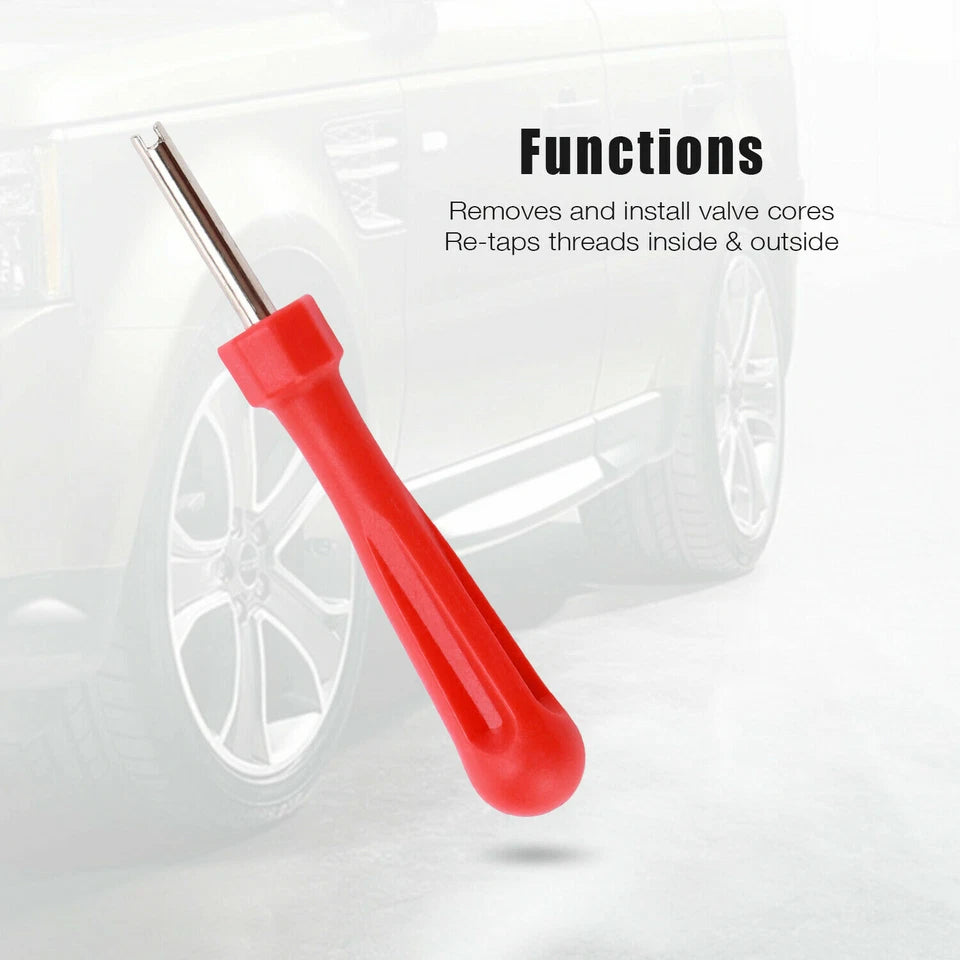 Valve Stem Puller Tool Installer HD Chrome Car Tire Plug Remover Core Repair US