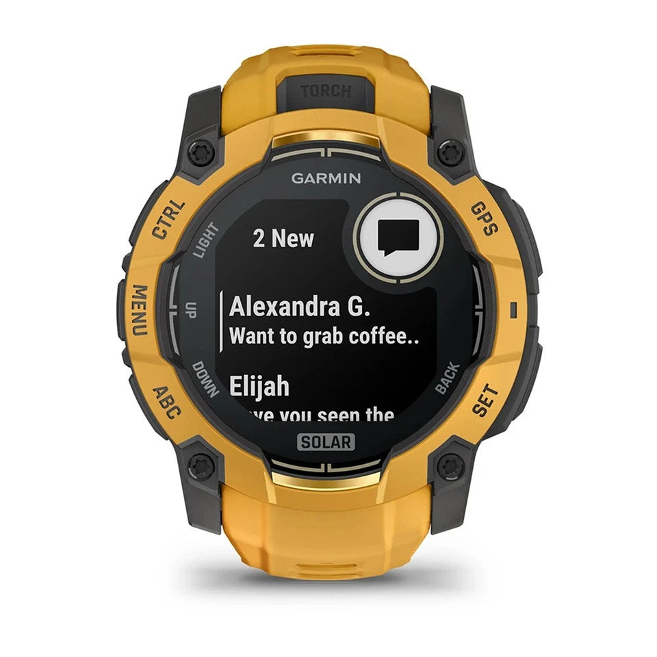 Garmin Instinct 3 - 50 mm GPS Smartwatch SOLAR Sunburst