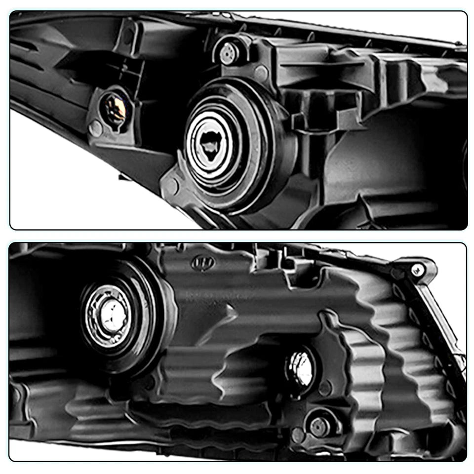 For 2008-2012 Honda Accord Coupe Projector Halogen Headlights Assembly Pair