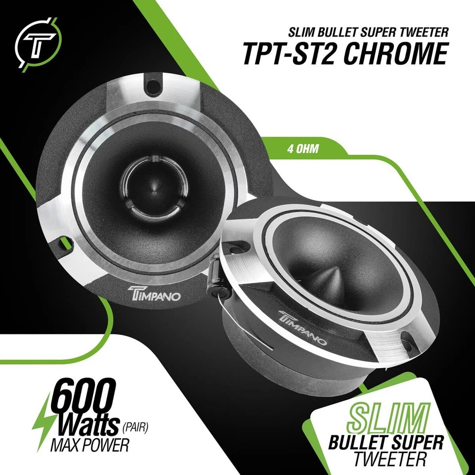 Bundle 4x 6.5" Speakers + 4x Super Tweeters 3200 Watts Car Audio Systems