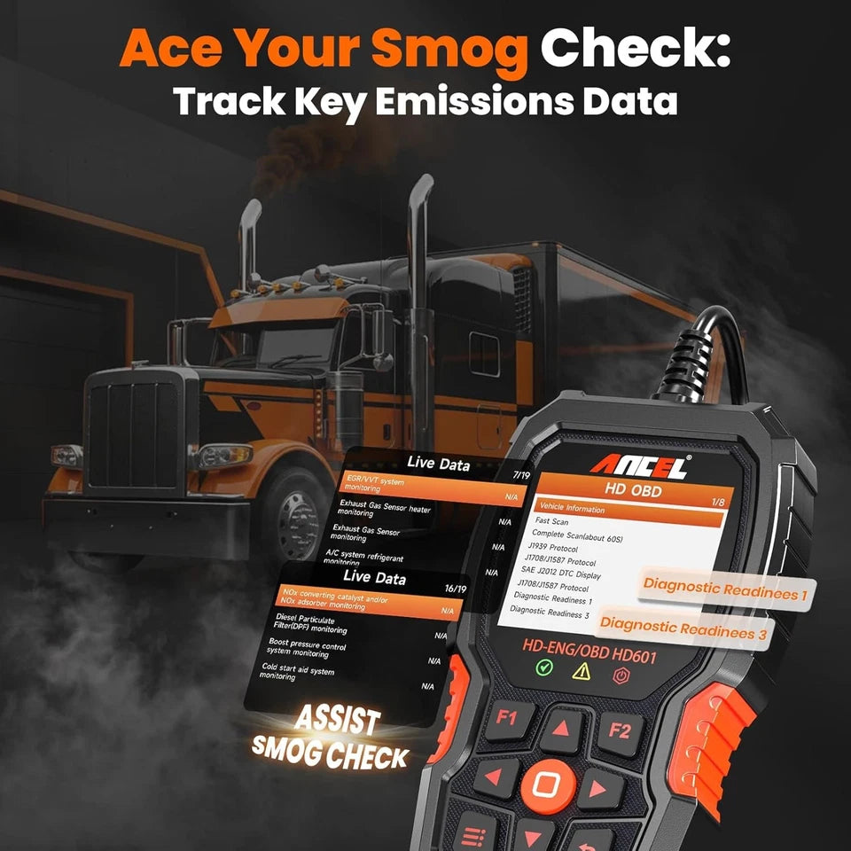 24V Semi Truck Diagnostic Tool All System Diesel Scanner Code Reader Free Update