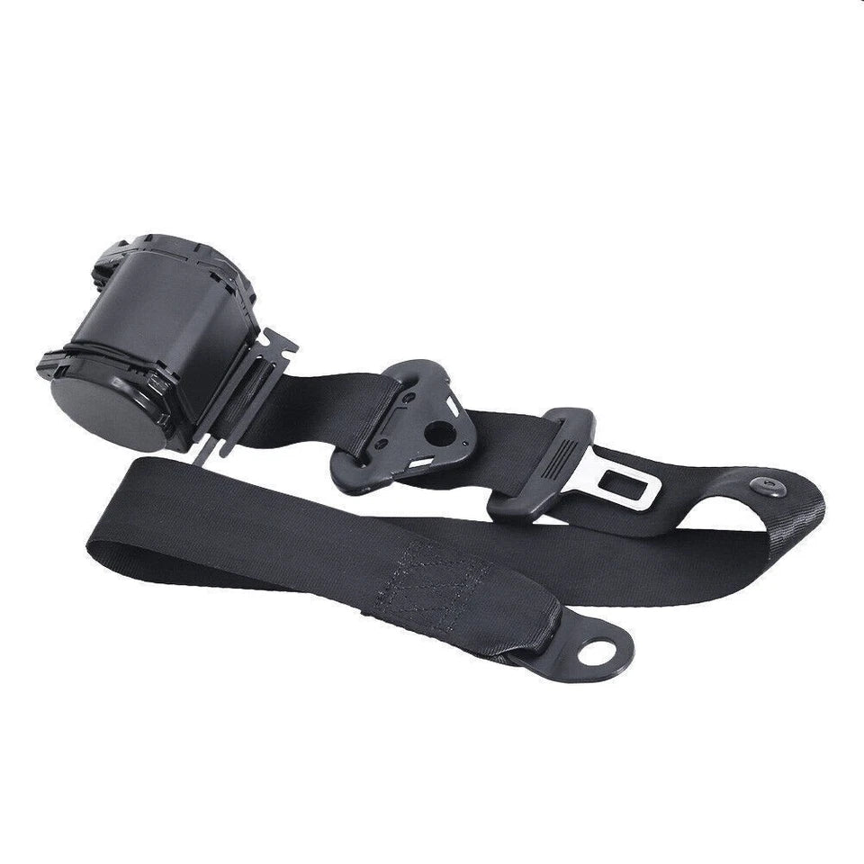 2Pack Universal Lap 3 Point Retractable Seat Belt Adjustable Car Safety Belts