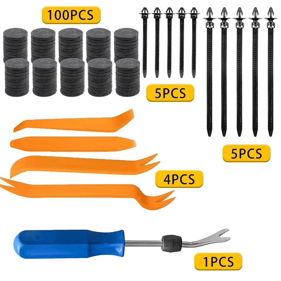 1295PCS Car Retainer Auto Fasteners Body Plastic Trim Clips Pin Rivet Bumper Kit