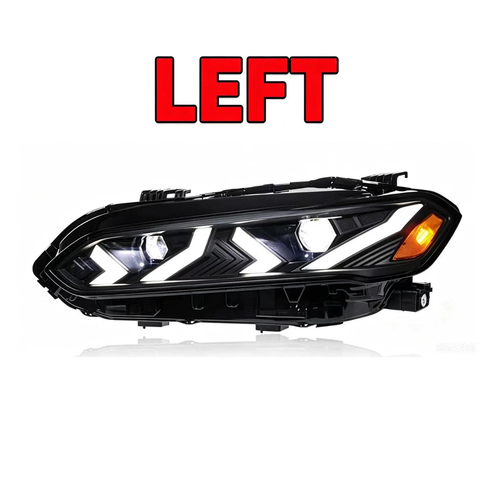 For 2023-2026 Honda Civic 11th Gen Lamborghini Style LED DRL Headlights Assembly