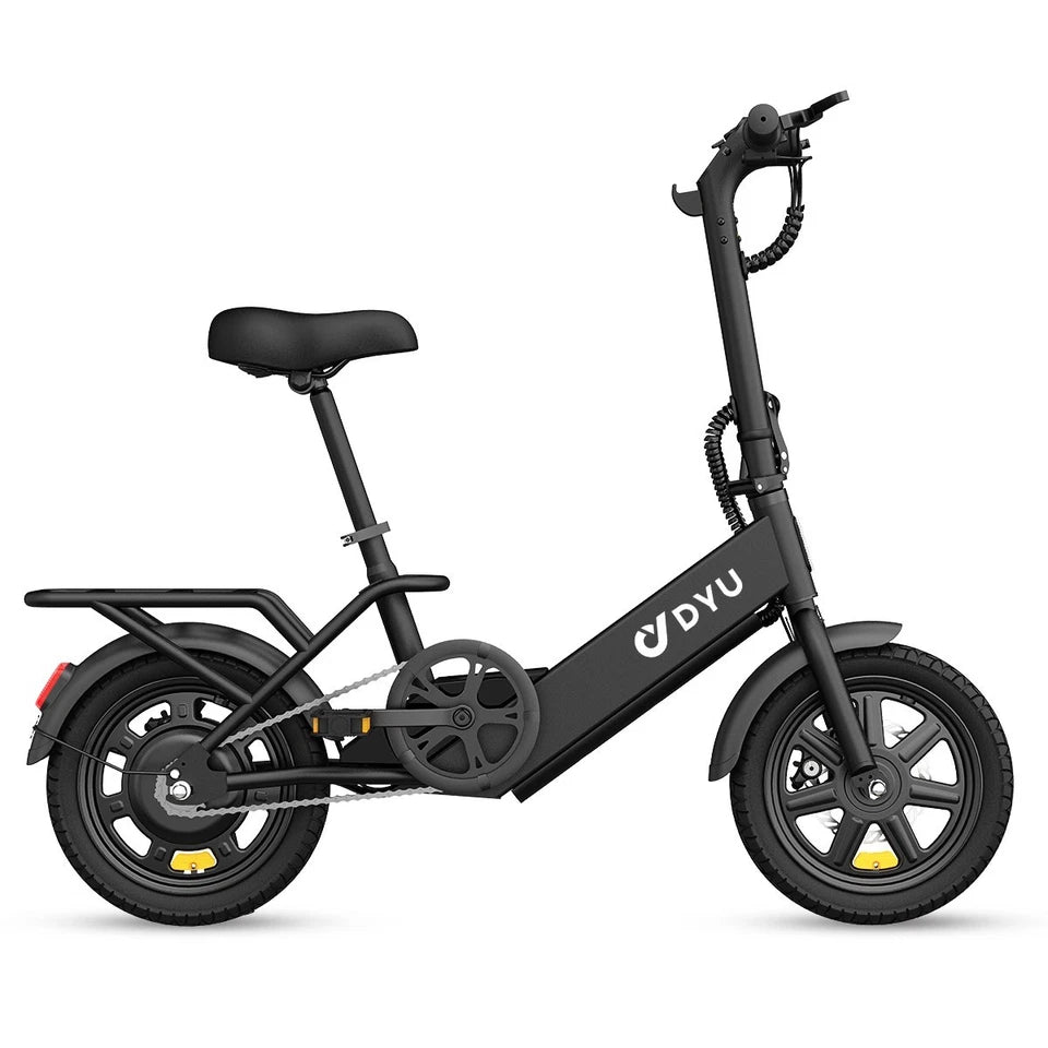 DYU 14" Folding Electric Bike for Adults Teens, 350W 36V/7.8AH, Commuter City