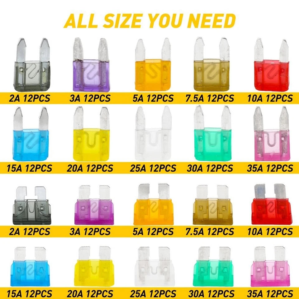 220X Car Blade Fuse Assortment Assorted Kit Blade Auto Truck Automotive Parts US