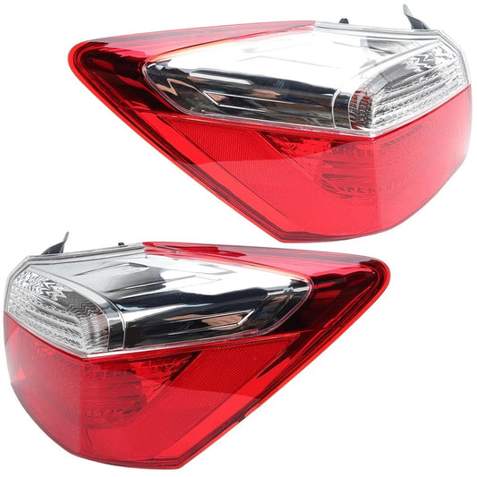 Pair Halogen Tail Lights For 2013-2015 Honda Accord Sedan EX LX Sport Left&Right
