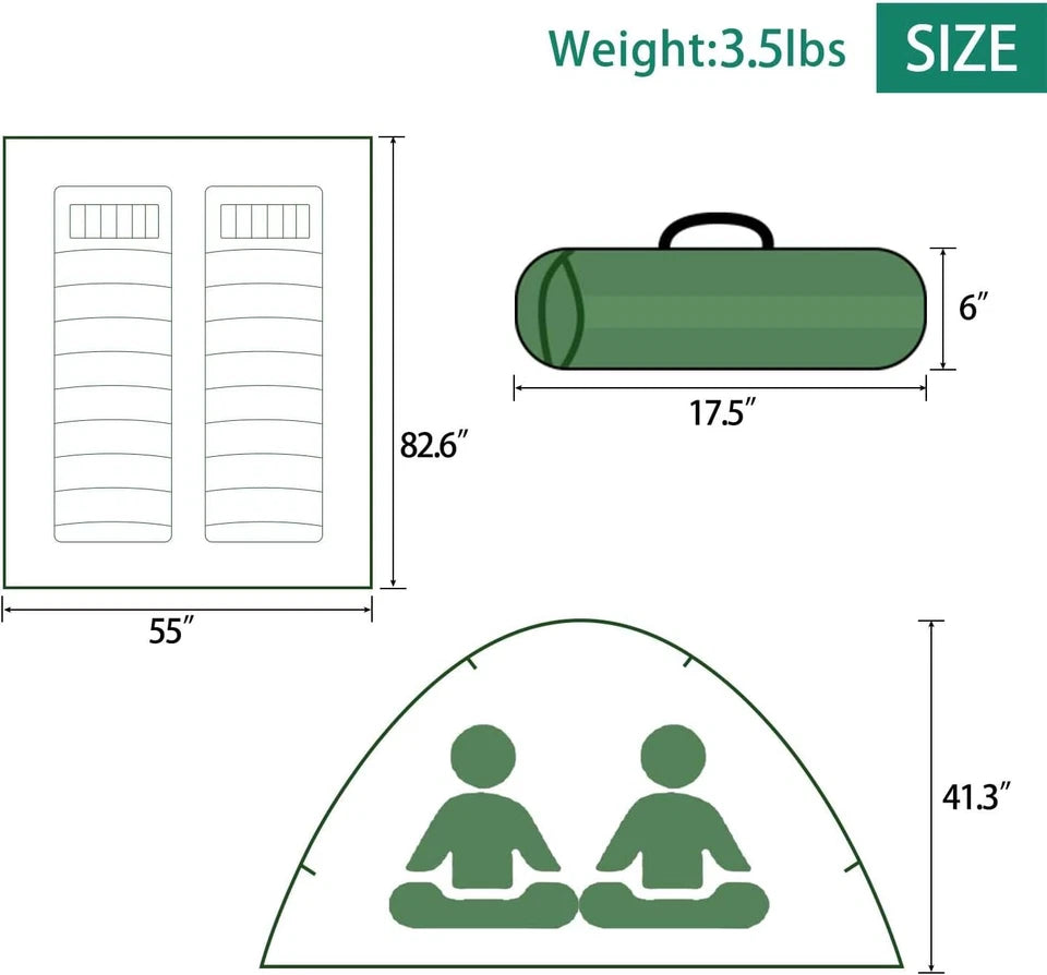 Camping Tent Lightweight Backpacking Tent Camouflage Outdoor Equipment for Campi