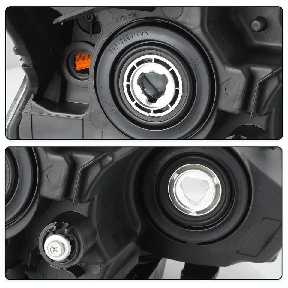For 2013 2014 2015 Nissan Altima Sedan Chrome Headlights Amber Corner Lamps L+R