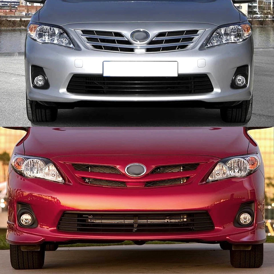 For 2011 2012 2013 Toyota Corolla Front Upper & Lower Bumper Grille Assembly Set
