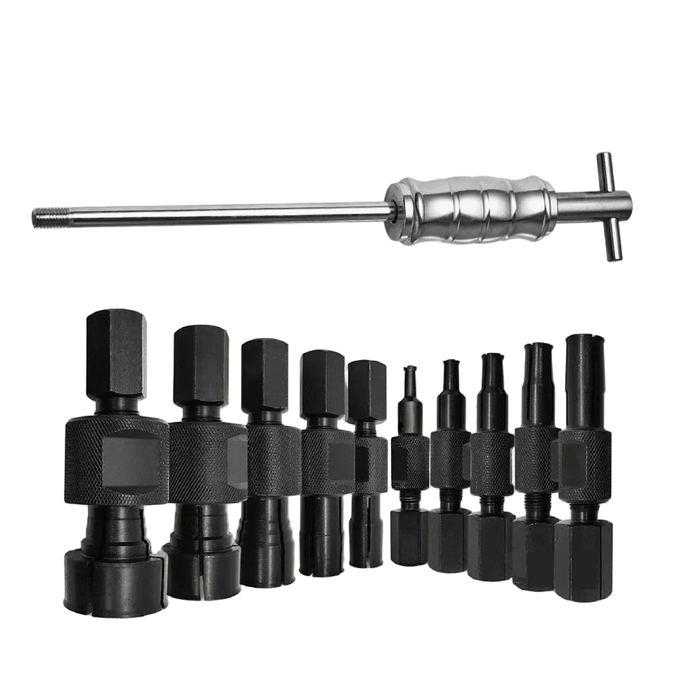 9Pc/Set Inner Bearing Puller Remover Blind Hole Slide Hammer Internal Kit 8-32mm