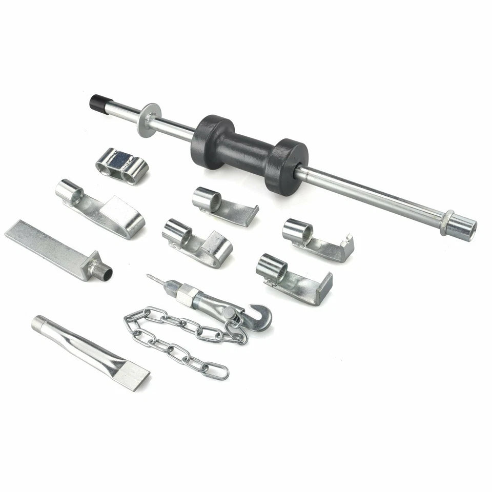 18 pc Heavy Duty Heat Treated Dent Puller Slide Hammer Body Shop Repair Tool