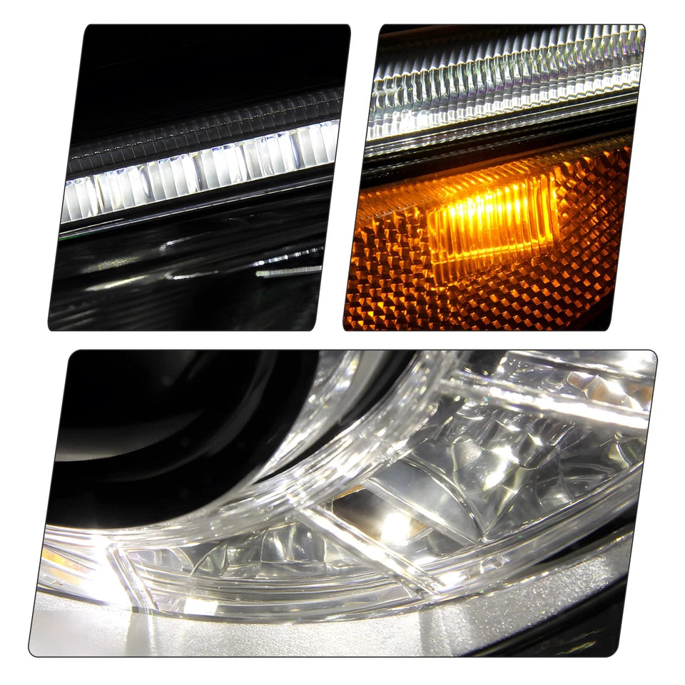 For 2014-2022 Infiniti Q50 LED Headlight w/o AFS Chrome w/LED DRL Driver Side
