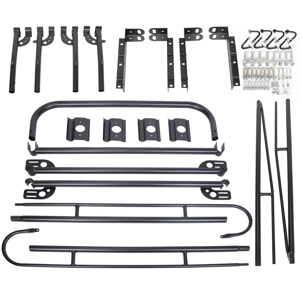 1000 LBS Adjustable 58"-69" Universal Truck Bed Ladder Rack Lumber Utility Kayak