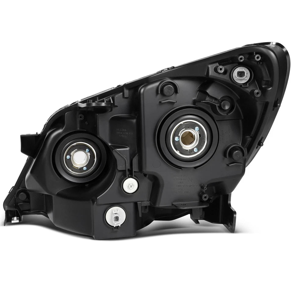 For Pair Headlight Assembly Honda Odyssey 3.5L 2005-2010 Black Housing