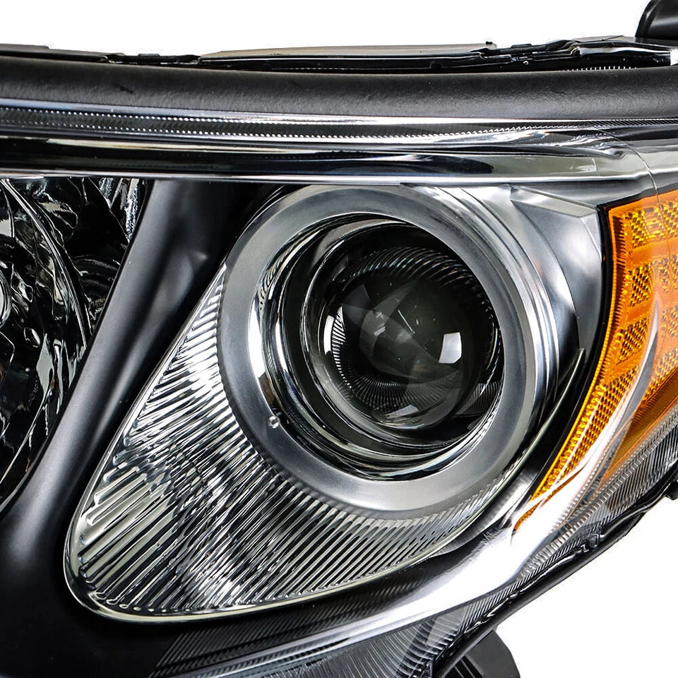Left+Right Headlights For Toyota RAV4 2013-2015 Halogen Factory Black