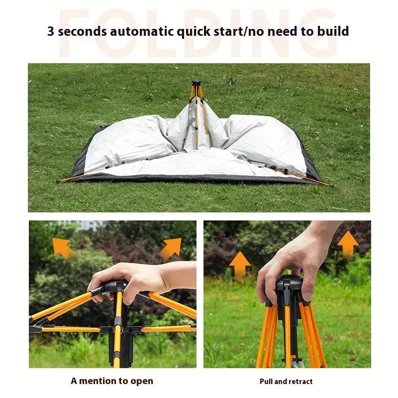 2-3 Person Pop Up Tents Waterproof Windproof Instant Tent for Camping Hiking NEW