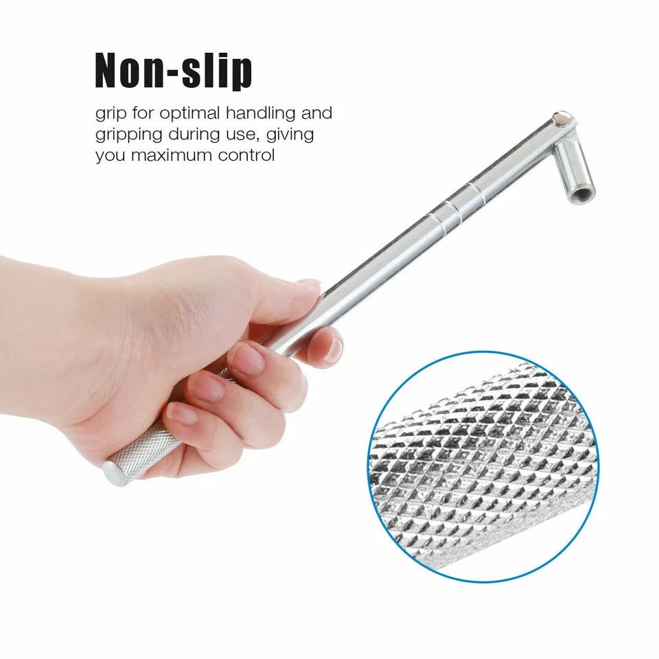 Valve Stem Puller Tool Installer HD Chrome Car Tire Plug Remover Core Repair US