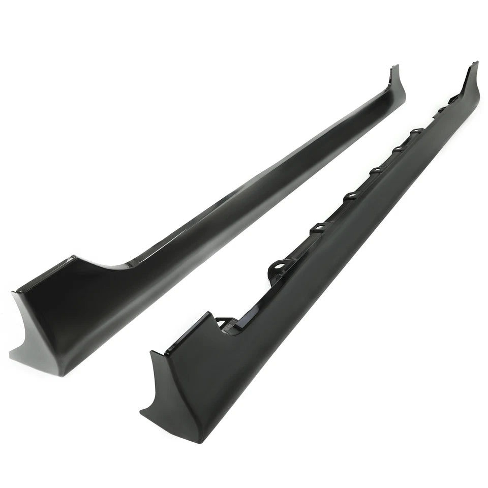Add-on ABS Side Skirts Body Kit For Toyota Corolla 2003-2008 US Spec Black