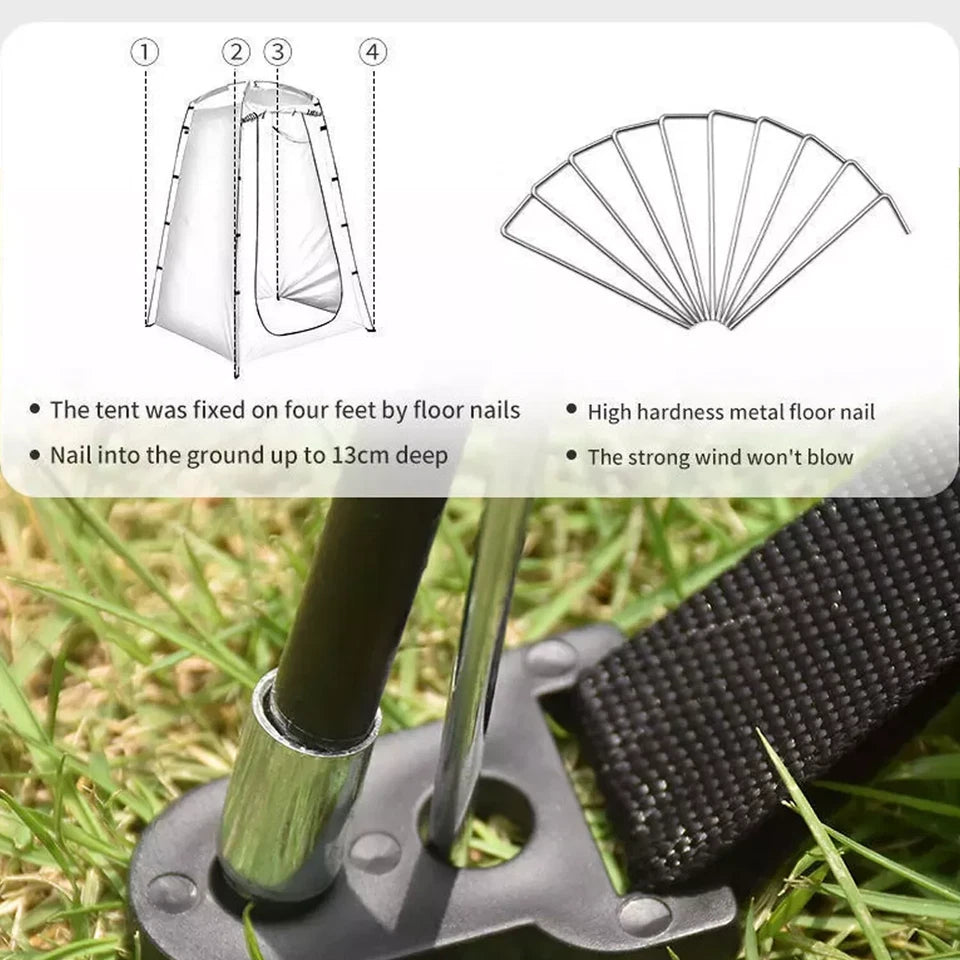 Portable Toilet and Privacy Tent for Adults, Pop Up Potty Tents Outdoors Toilets