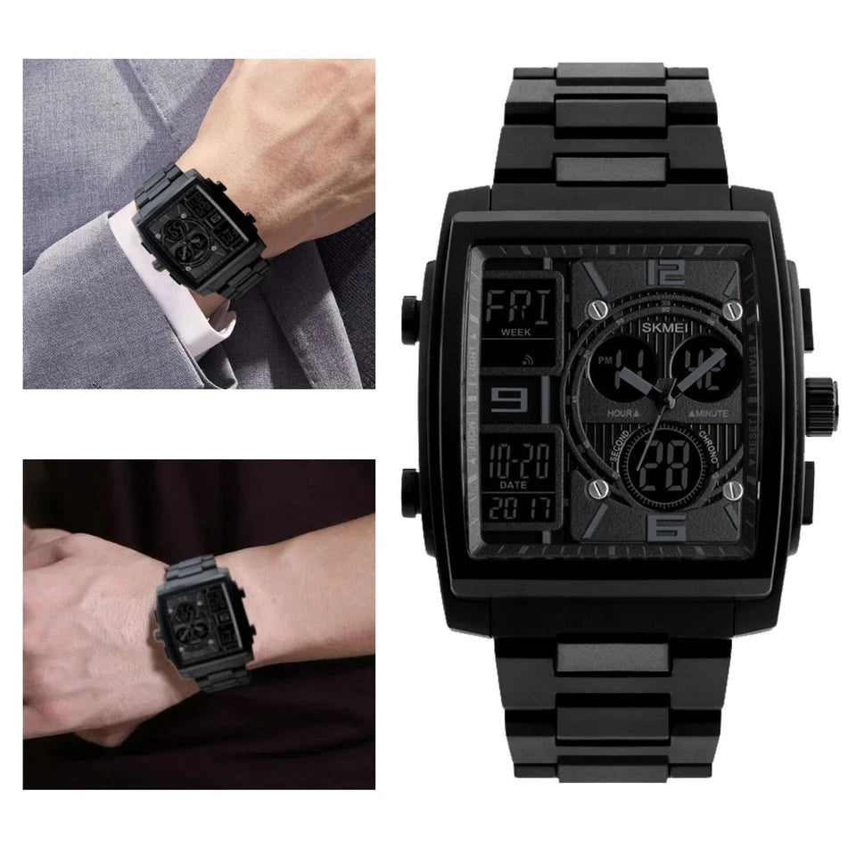 Men's Digital Army Military Sport Quartz Analog Chronograph Waterproof Watch