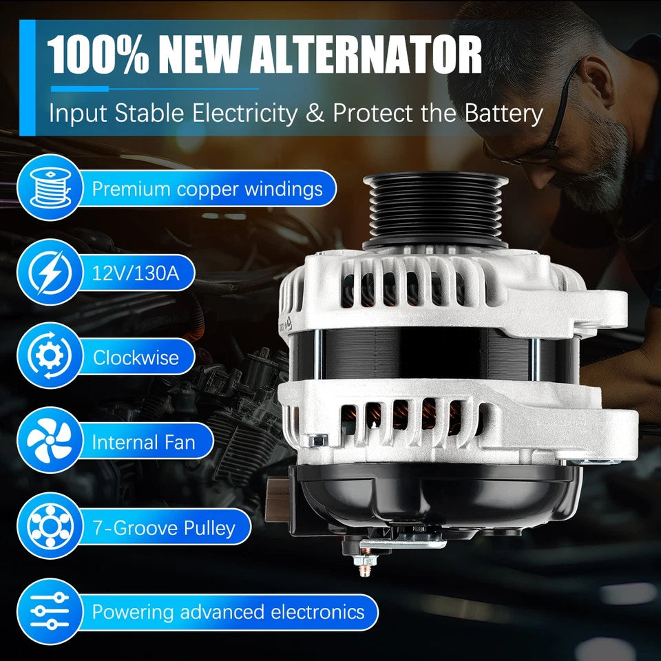 GENUINE ALTERNATOR 11390 for Honda Accord 2008-2012, Acura TSX 2009-2014 L4 2.4L