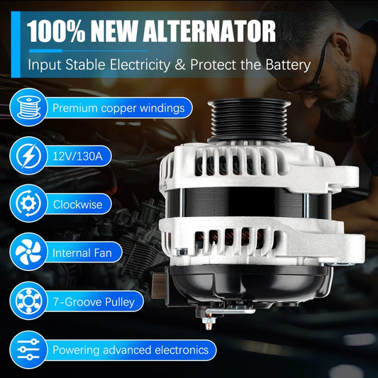 GENUINE ALTERNATOR 11390 for Honda Accord 2008-2012, Acura TSX 2009-2014 L4 2.4L