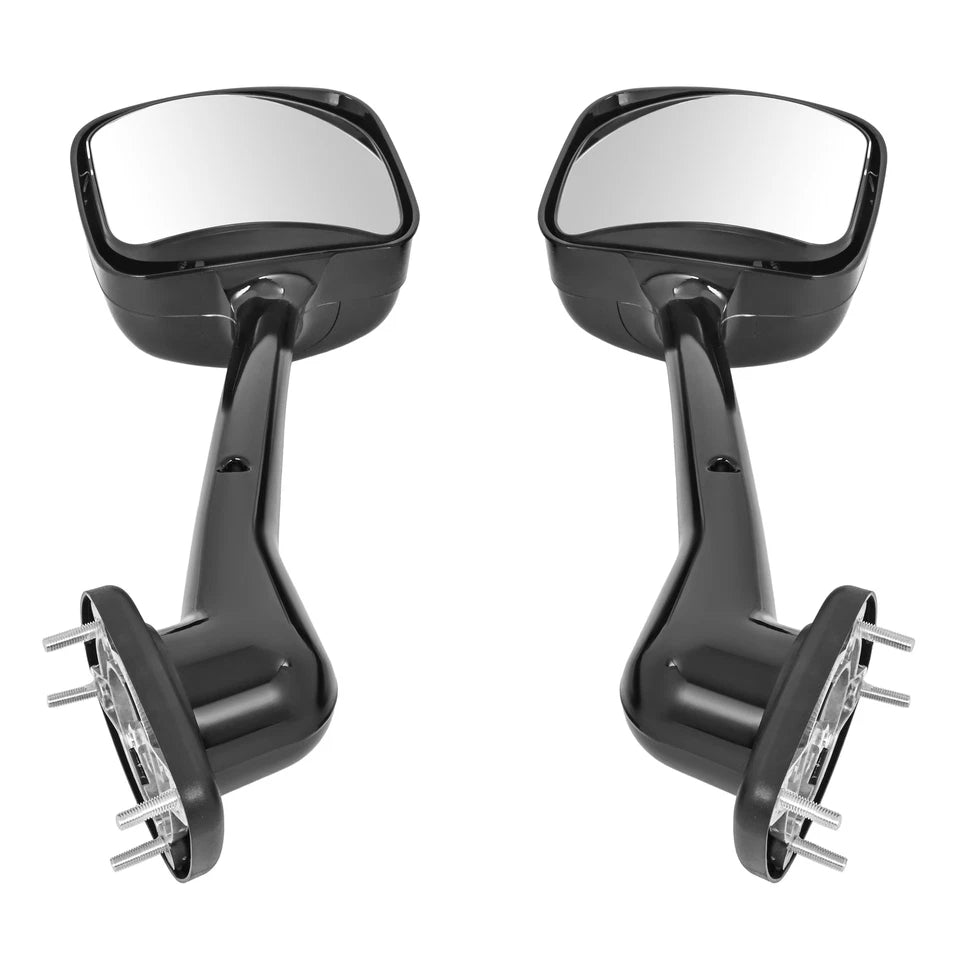 Pair Black Hood Mirrors For Freightliner Cascadia Truck 2008-2017 Left&Right New