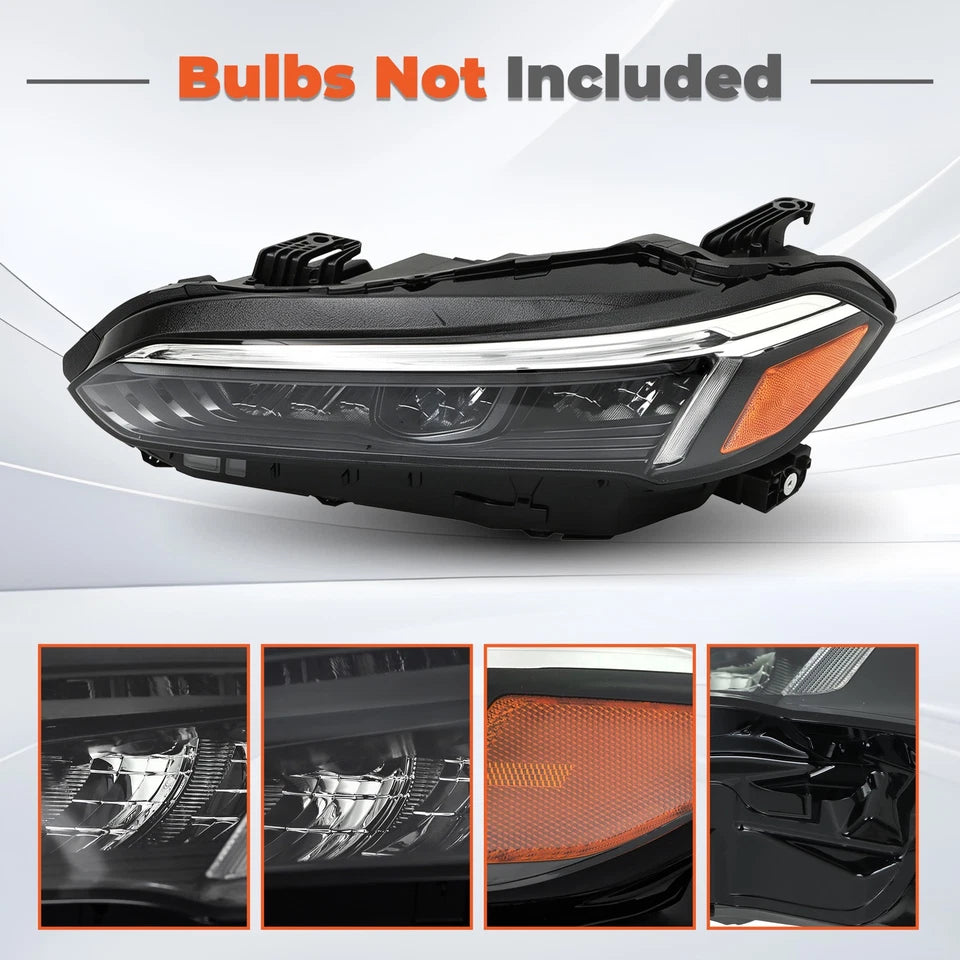 LH+RH Headlamps Headlights For Honda Civic Sport/Touring 2022 2023 LED