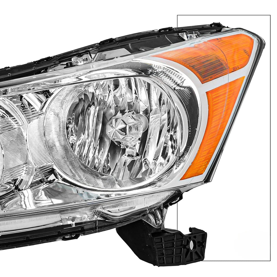 For 2008-2012 Honda Accord 4-Door Sedan Headlights Replacement 08-12 Lamps Pair