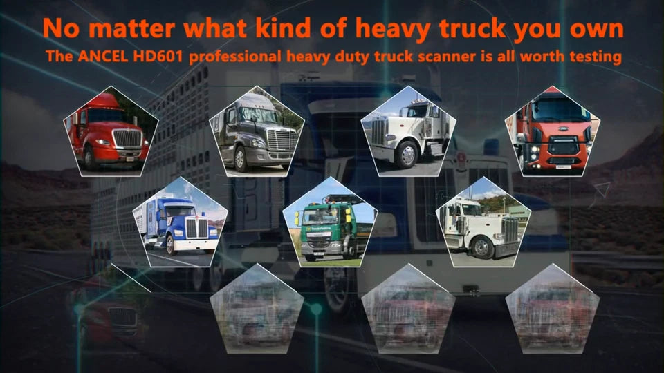 24V Semi Truck Diagnostic Tool All System Diesel Scanner Code Reader Free Update