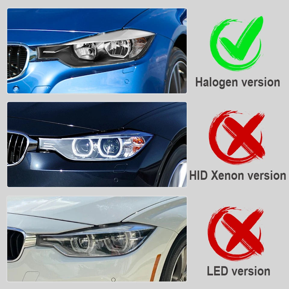 RGB LED Headlight For 2012-2015 BMW F30 3-Series Front Lamps Sequential Signal