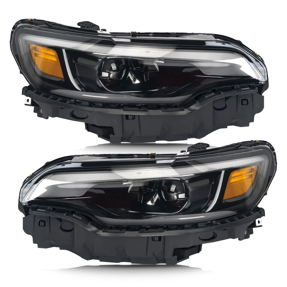 For 2019-2023 Jeep Cherokee Full LED Headlights w/Bulb w/Module Left&Right Pair