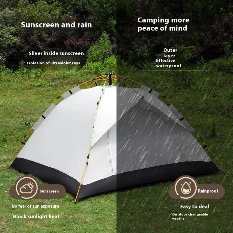 2-3 Person Pop Up Tents Waterproof Windproof Instant Tent for Camping Hiking NEW