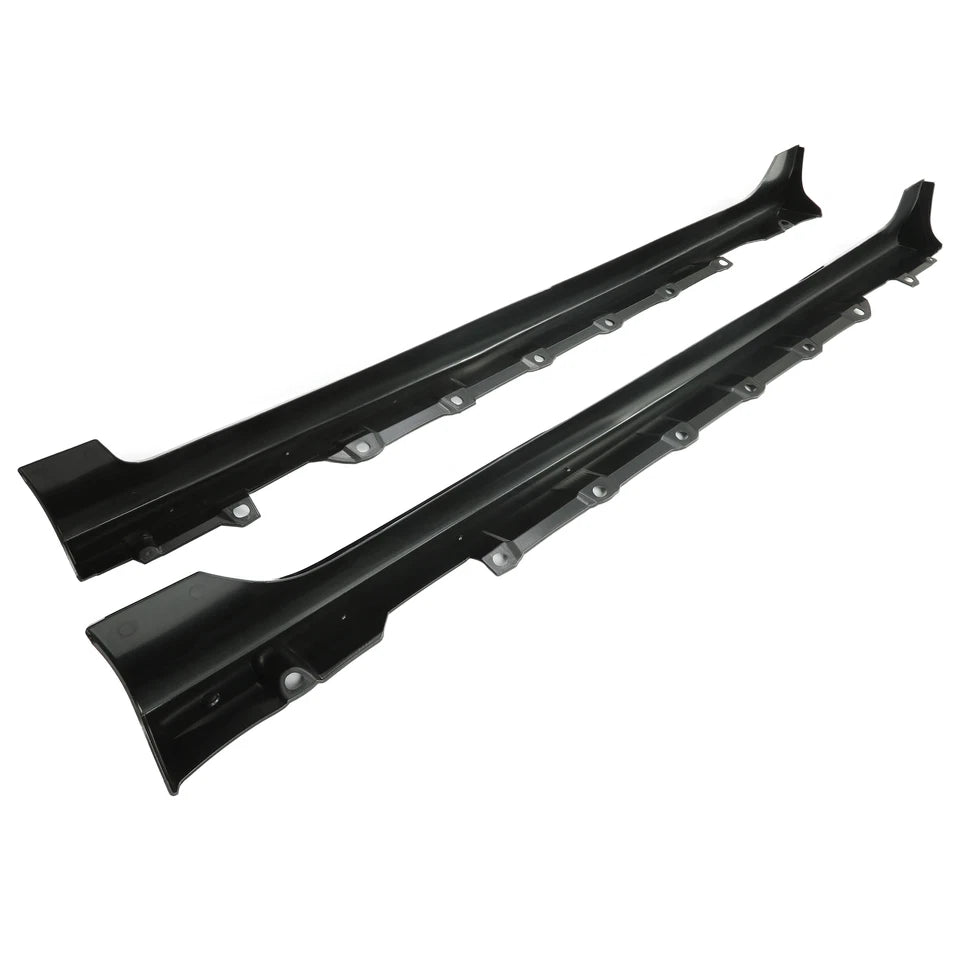 Add-on ABS Side Skirts Body Kit For Toyota Corolla 2003-2008 US Spec Black
