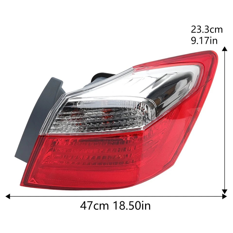 Pair Halogen Tail Lights For 2013-2015 Honda Accord Sedan EX LX Sport Left&Right