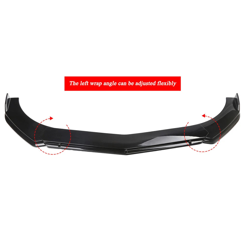 For Ford F150 F-150 Truck Car Front Bumper Lip Spoiler Splitter Body Kit Glossy