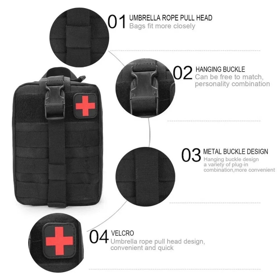 142Pc Emergency Survival Kit First Aid Kit Professional Survival Gear Equipment