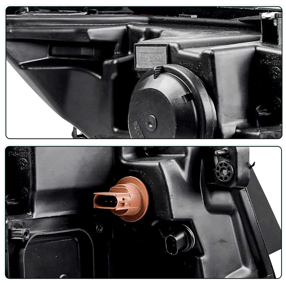 For Ford Edge 2011-2014 Projector Headlights Lamps Left+Right 5 Plugs w/Bulbs