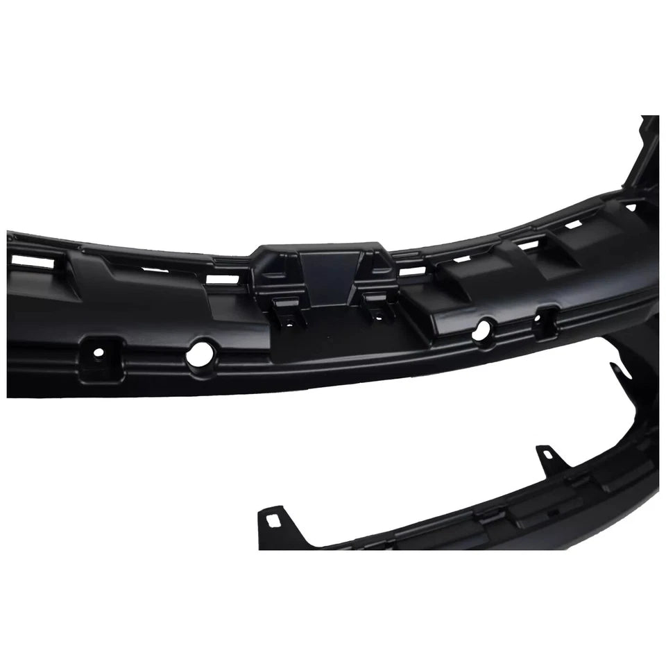Front Bumper Cover+Upper Lower Grille For 2015 2016 2017 Toyota Camry