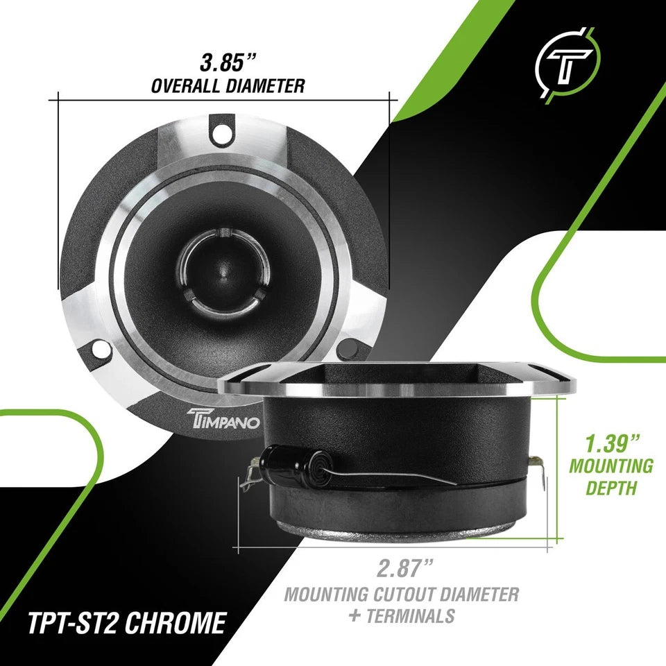 Bundle 4x 6.5" Speakers + 4x Super Tweeters 3200 Watts Car Audio Systems