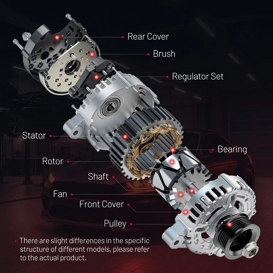 Fits 2013-2017 Honda Accord 2.4L L4 12V Alternator Replacement Engine Auto Part