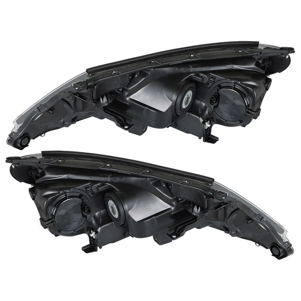 Left+Right Headlights For Toyota RAV4 2013-2015 Halogen Factory Black