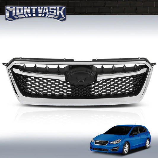 Oberer Frontstoßstangengrill mit Chromzierleiste passend für 2012-2016 Subaru Impreza