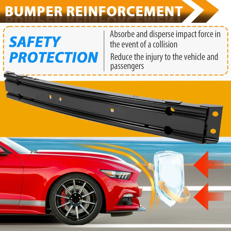 Front Bumper Reinforcement Impact Bar For Ford Mustang 2015-25 2023 W/o Tow Hook