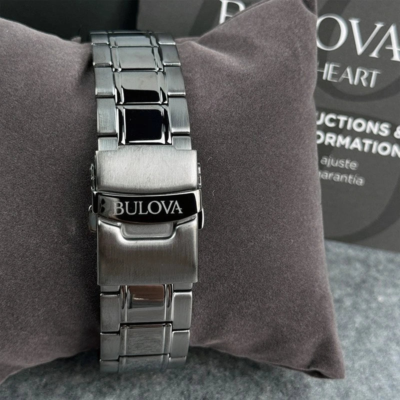 Bulova Marine Star 98B350 Men's Chronograph 43mm Red Dial Quartz Watch